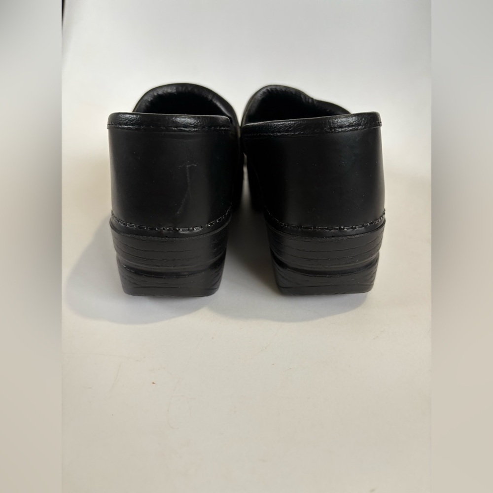 Dansko professional clog black leather size 35 platform slip on - Picture 5 of 9
